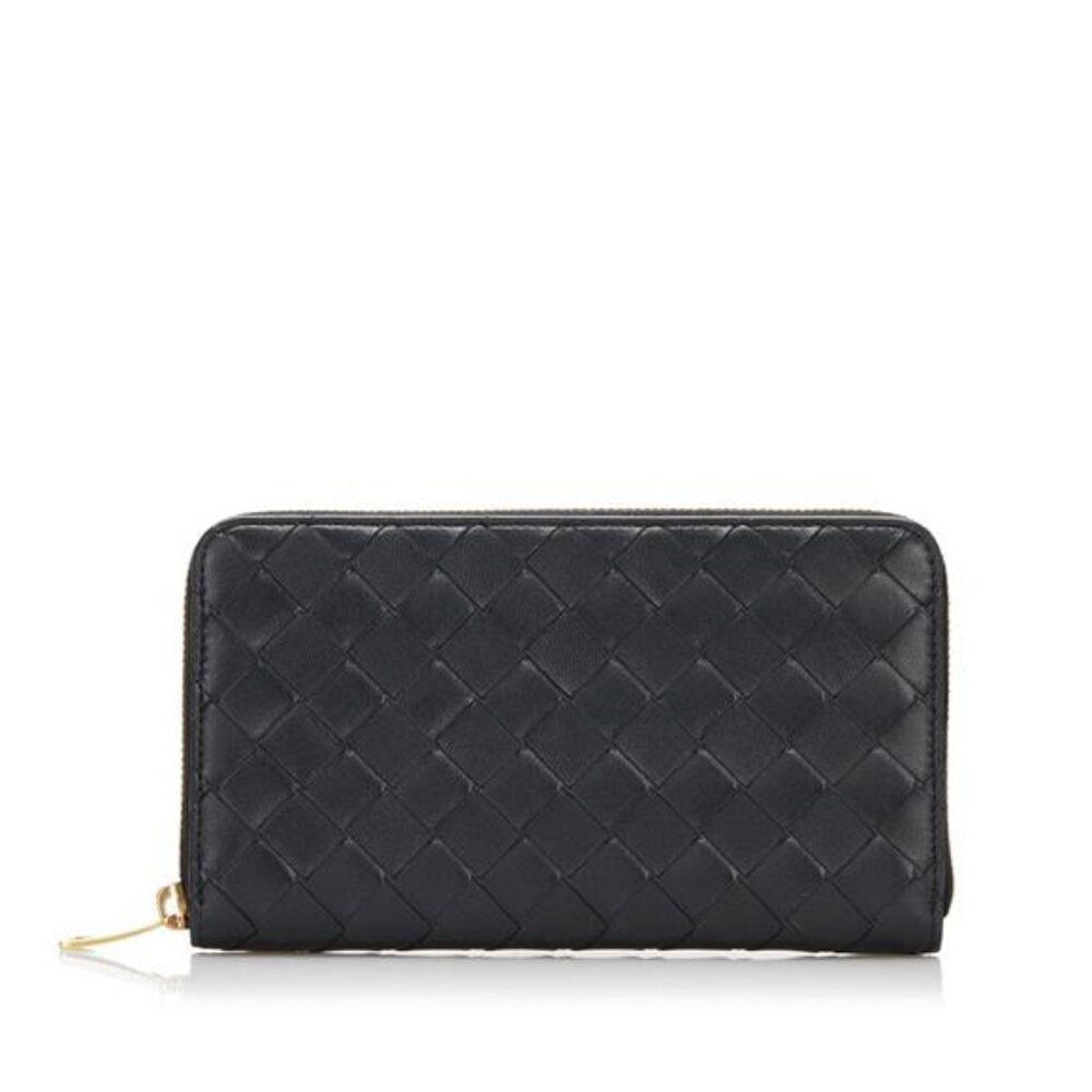 Bottega Veneta Intrecciato Zip Around Wallet
